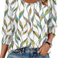 🌞Frühlingserwachen: 50% Rabatt!💝Elegante Business-Bluse mit 3/4-Arm & Smock-Bündchen – Bequem & Knitterfrei