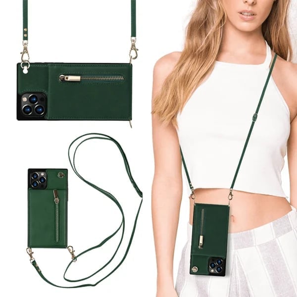 Crossbody-Etui für iPhone mit Kartenhalter