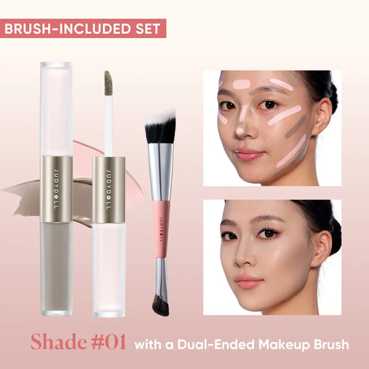 🌞Frühlingserwachen: 50% Rabatt!✨ 2-in-1 Highlighter & Contour Stick – Konturieren & Aufhellen in einem Schritt | 12 Stunden lang anhaltend!