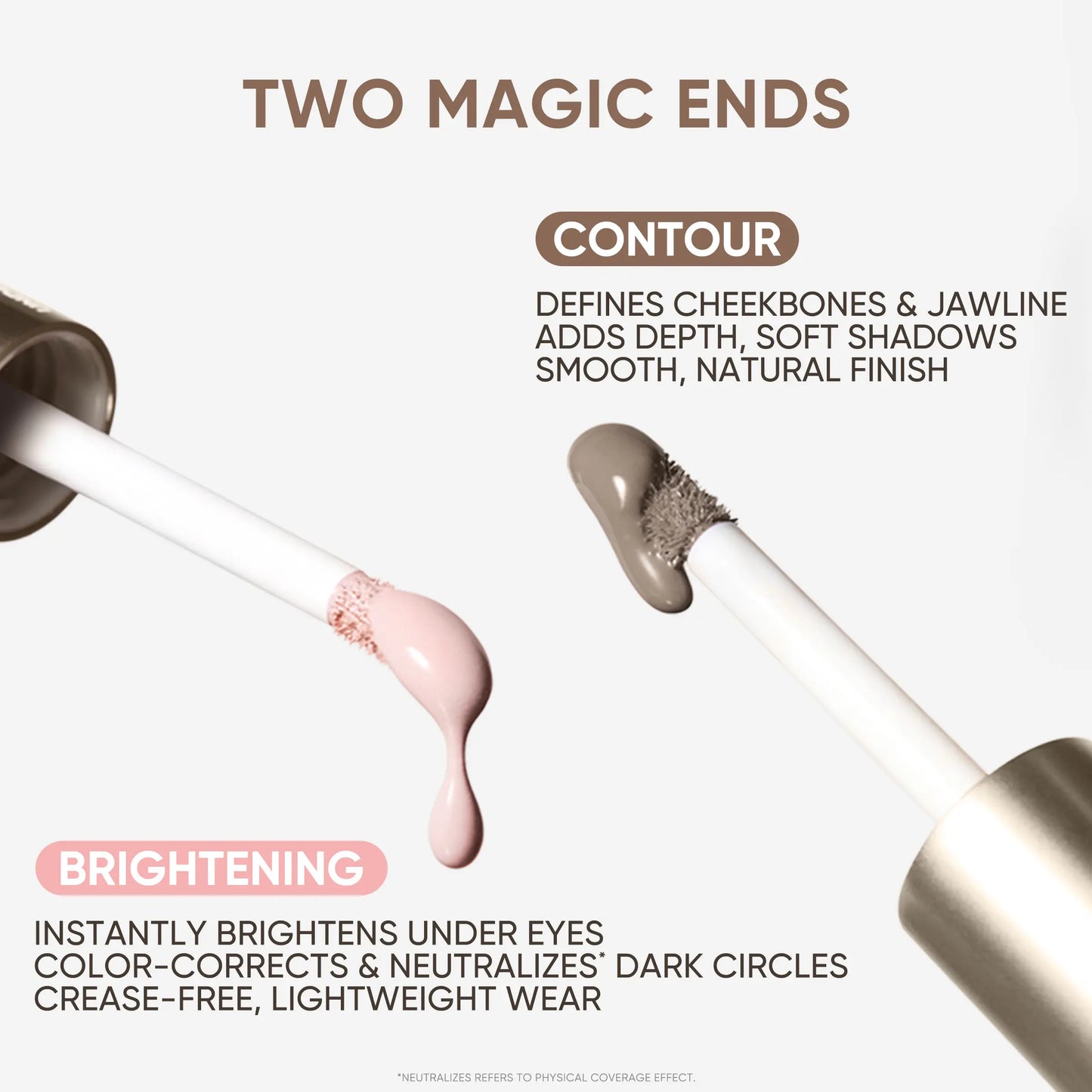 🌞Frühlingserwachen: 50% Rabatt!✨ 2-in-1 Highlighter & Contour Stick – Konturieren & Aufhellen in einem Schritt | 12 Stunden lang anhaltend!