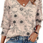 🌞Frühlingserwachen: 50% Rabatt!💝Elegante Business-Bluse mit 3/4-Arm & Smock-Bündchen – Bequem & Knitterfrei