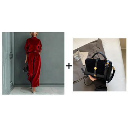 🎉 Neujahrsgeschenk – 50% RABATT!🧥 Damen-Freizeit-Zweiteiler: Warmes Oberteil + Weite Hose – mühelos stylisch & bequem (kein Kombinieren nötig!)