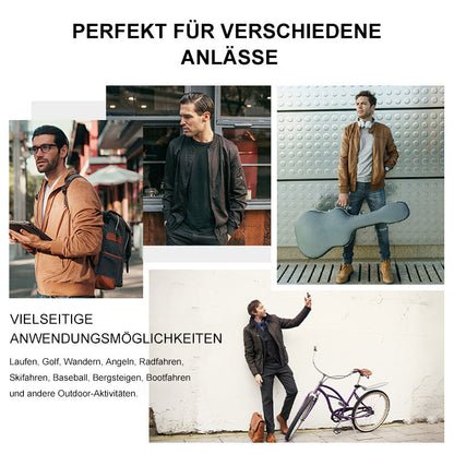 👑Fliwos® Herren Stehkragen Zipper Freizeitjacke