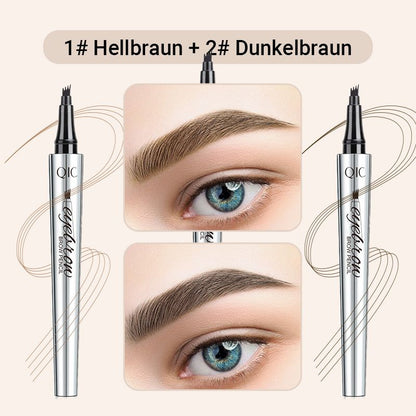 🔥Kaufen Sie 1, erhalten Sie 1 kostenlos🔥 -Wasserdichter 3D Augenbrauenstift mit 4 Gabelspitzen