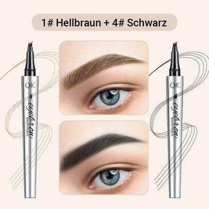 🔥Kaufen Sie 1, erhalten Sie 1 kostenlos🔥 -Wasserdichter 3D Augenbrauenstift mit 4 Gabelspitzen