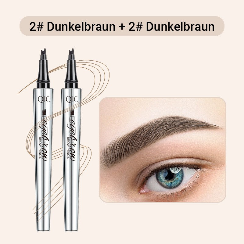 🔥Kaufen Sie 1, erhalten Sie 1 kostenlos🔥 -Wasserdichter 3D Augenbrauenstift mit 4 Gabelspitzen