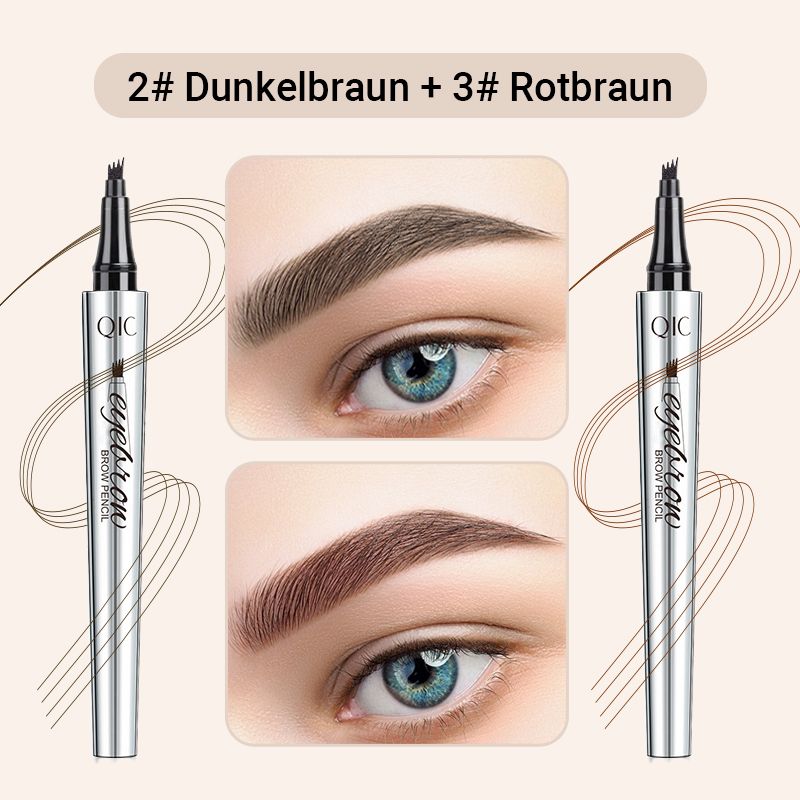🔥Kaufen Sie 1, erhalten Sie 1 kostenlos🔥 -Wasserdichter 3D Augenbrauenstift mit 4 Gabelspitzen