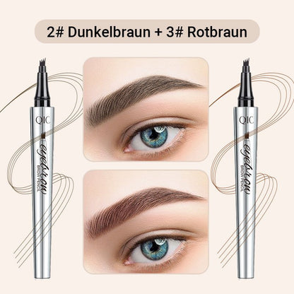 🔥Kaufen Sie 1, erhalten Sie 1 kostenlos🔥 -Wasserdichter 3D Augenbrauenstift mit 4 Gabelspitzen