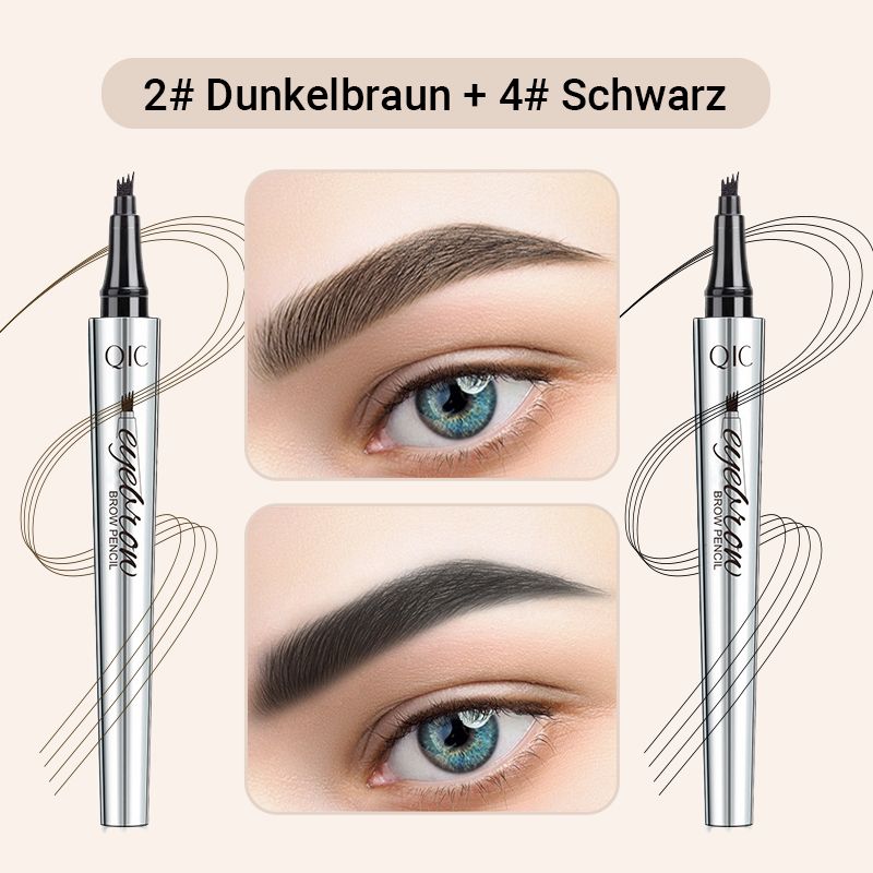 🔥Kaufen Sie 1, erhalten Sie 1 kostenlos🔥 -Wasserdichter 3D Augenbrauenstift mit 4 Gabelspitzen