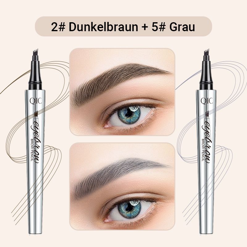🔥Kaufen Sie 1, erhalten Sie 1 kostenlos🔥 -Wasserdichter 3D Augenbrauenstift mit 4 Gabelspitzen