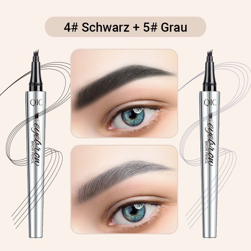 🔥Kaufen Sie 1, erhalten Sie 1 kostenlos🔥 -Wasserdichter 3D Augenbrauenstift mit 4 Gabelspitzen
