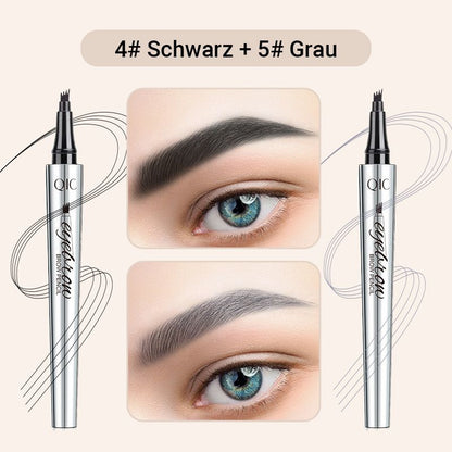 🔥Kaufen Sie 1, erhalten Sie 1 kostenlos🔥 -Wasserdichter 3D Augenbrauenstift mit 4 Gabelspitzen