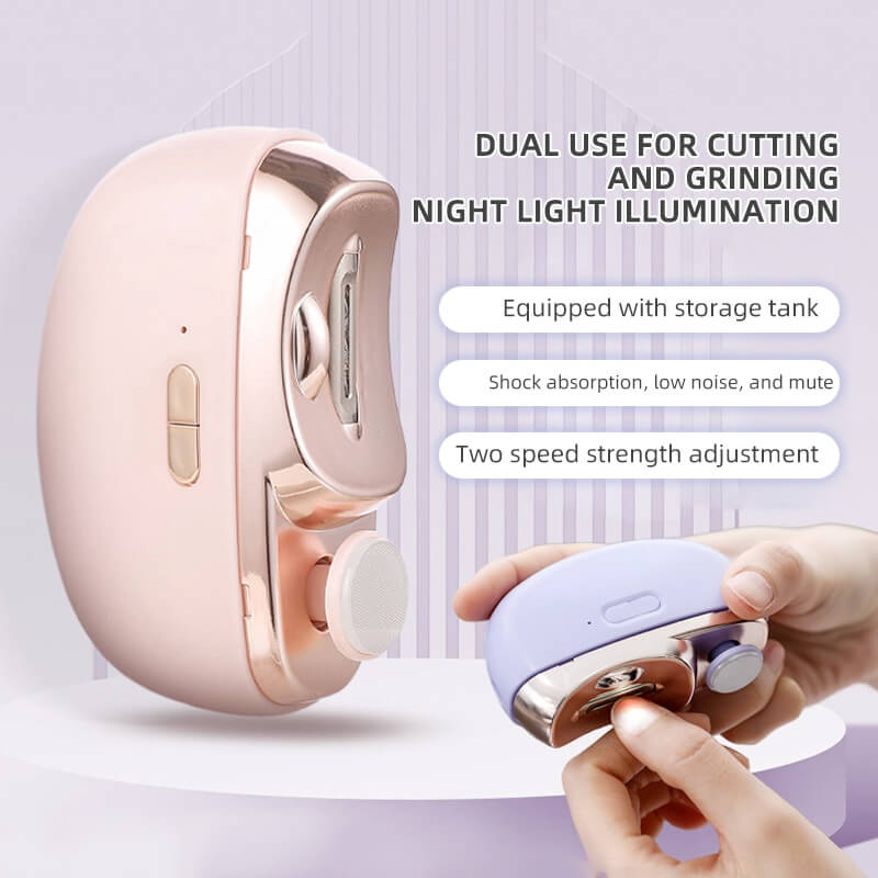 🎉 Neujahrsgeschenk – 50% RABATT!👶3-in-1 Elektrischer Nagelknipser: Schneiden+Schleifen+Polieren + Hilfsleuchte – sicher & tragbar