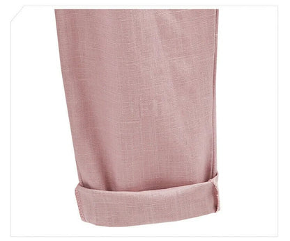 Plus Größe Solid Farbe Elastische Taille Lose Cropped Shorts