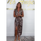 🌸Summer Specials🌸 Woman’s Sexy Deep V-Neck Leopard Dress