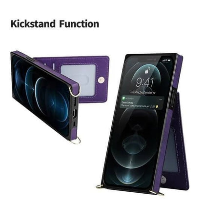Crossbody-Etui für iPhone mit Kartenhalter