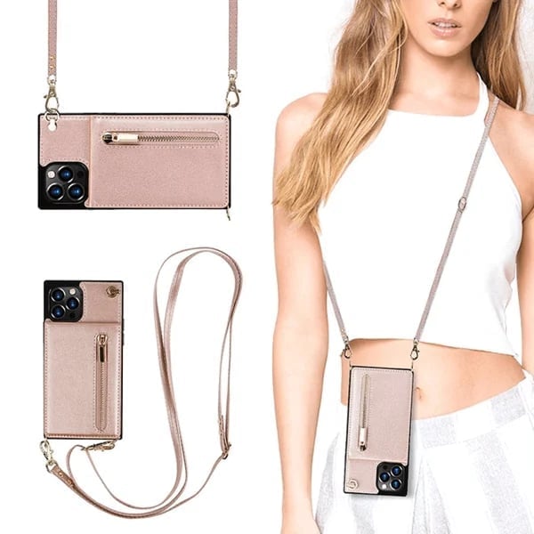 Crossbody-Etui für iPhone mit Kartenhalter