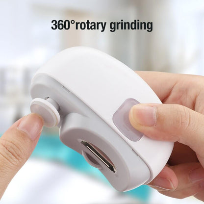 🎉 Neujahrsgeschenk – 50% RABATT!👶3-in-1 Elektrischer Nagelknipser: Schneiden+Schleifen+Polieren + Hilfsleuchte – sicher & tragbar