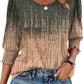 🌞Frühlingserwachen: 50% Rabatt!💝Elegante Business-Bluse mit 3/4-Arm & Smock-Bündchen – Bequem & Knitterfrei