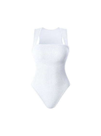 🔥Letzter Tag: 49 % Rabatt✨ Ärmellose figurformende Bodysuits mit Bauchkontrolle