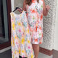 🌞Frühlingserwachen: 50% Rabatt!✨ Damen Ärmelloses Plissé-Midikleid mit Blumenprint
