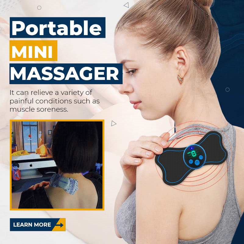 🎉 Neujahrsgeschenk – 50% RABATT!🛋️ Tragbarer Mini-Massager: 6 Programme + Mikrostrom – entspannt überall (Nacken, Schultern & mehr)