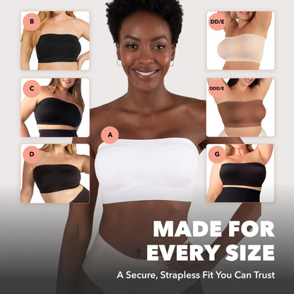🌸👙 Verwandelbarer trägerloser Bandeau-BH – 2-in-1: mit oder ohne Träger, jetzt 50% Rabatt