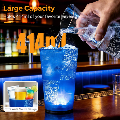 🌞Frühlingserwachen: 50% Rabatt!🥂Wasseraktivierter LED-Becher (414 ml) – Festliche Stimmung bei jedem Schluck! Perfekt für Partys & Bars!