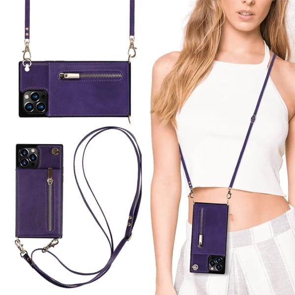 Crossbody-Etui für iPhone mit Kartenhalter