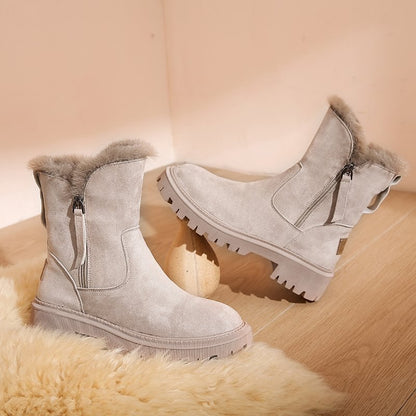 👢⚡Neu eingetroffen Sale-50 % Rabatt❄️Damen-Winter-Fleece-Schneestiefel