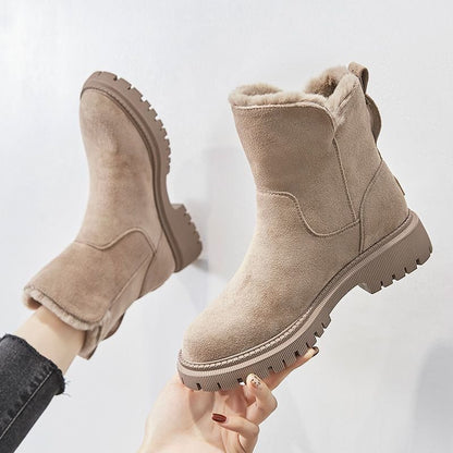 👢⚡Neu eingetroffen Sale-50 % Rabatt❄️Damen-Winter-Fleece-Schneestiefel
