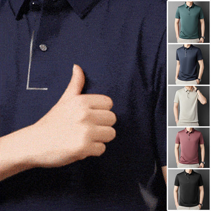 Ice Silk Thin Vielseitiges bedrucktes Hemd
