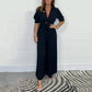 Einfarbiger Plissee-Jumpsuit für Damen💛💛