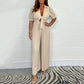 Einfarbiger Plissee-Jumpsuit für Damen💛💛