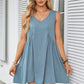 🌞Frühlingserwachen: 50% Rabatt!🔥Luftiges Sommerkleid: Bequemes V-Ausschnitt Hängerchen mit lockerer Raffung