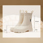 Wasserdichte rutschfeste mittelhohe Stiefel mit dicker Sohle