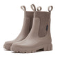 Wasserdichte rutschfeste mittelhohe Stiefel mit dicker Sohle