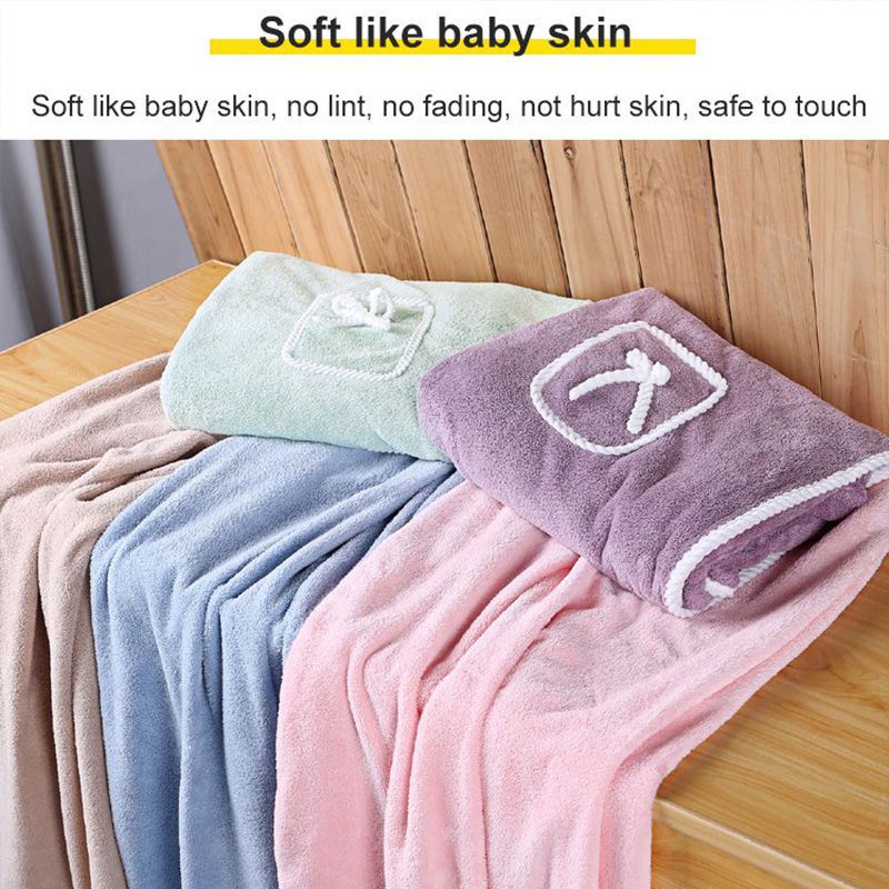Saugfähiges Badetuch aus Kunstkorallenfleece – schönes Geschenk