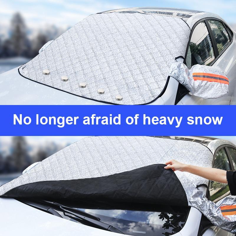 Magnetische Autoscheibenabdeckung gegen Schnee – Schnell montiert, ohne Werkzeug