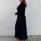Elegante und stilvolle Faltenkleider mit Rundhalsausschnitt für Damen