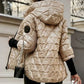 ❄️2025 Winter Neu Verkauf ❄️Damen Baumwolle mit Kapuze Patchwork Jacke🔥KOSTENLOSER VERSAND