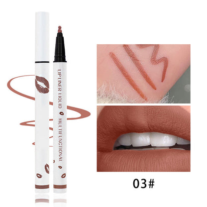 ✨🔥Kaufen Sie 2 und erhalten Sie 1 gratis💄MCo@Flüssiger LipLiner--Lang anhaltend wasserdicht 24 Stunden