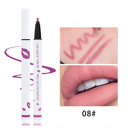 ✨🔥Kaufen Sie 2 und erhalten Sie 1 gratis💄MCo@Flüssiger LipLiner--Lang anhaltend wasserdicht 24 Stunden