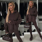 🎅Weihnachtsvorverkauf🎁 Oversize-Hoodie und Leggings-Set für Damen