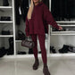 🎅Weihnachtsvorverkauf🎁 Oversize-Hoodie und Leggings-Set für Damen