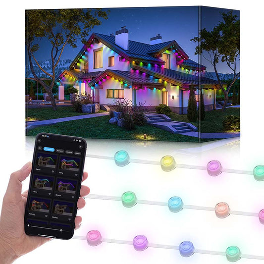 🔥🎁Nyhet 54 % RABATT🔥Smarta RGB-lampor för utomhusbruk Strängar