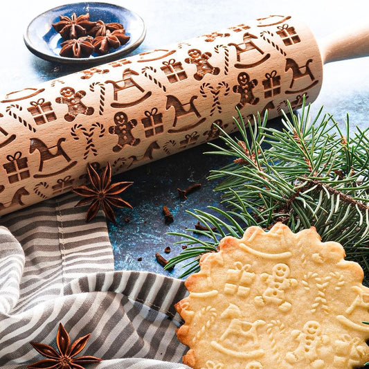 Sonderangebot: 50 % Rabatt🎅✨Weihnachts-Nudelholz🍪