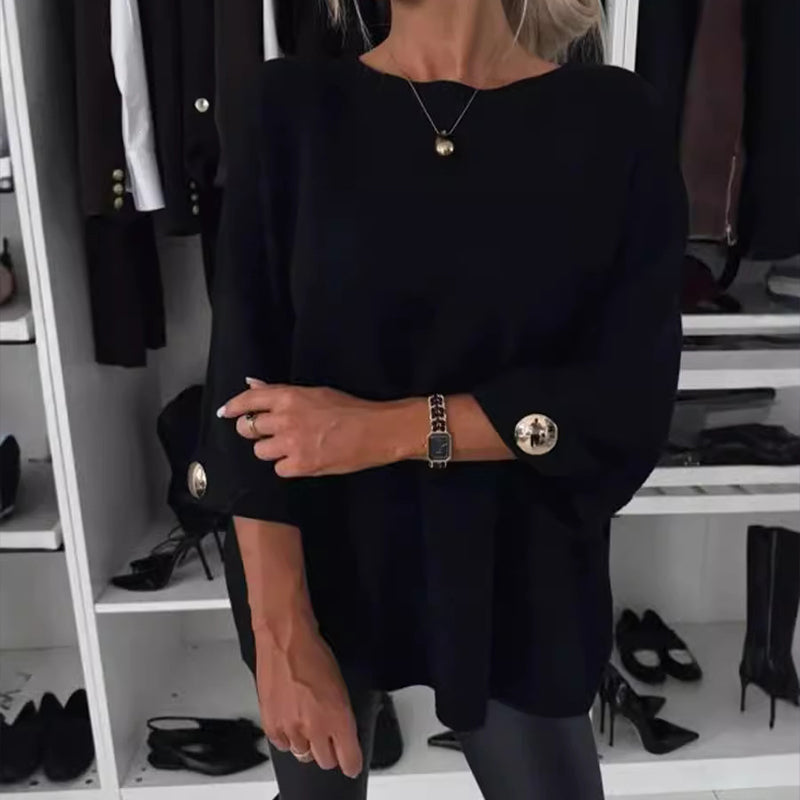 👚HEISSER VERKAUF 50%  - Klassisches, einfarbiges Strickoberteil für Damen