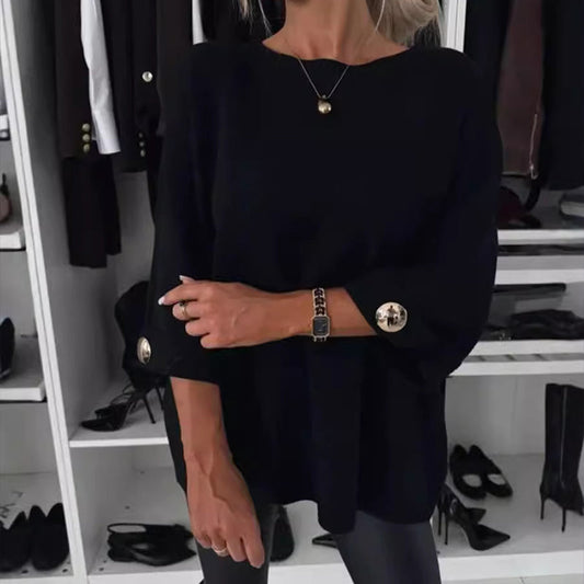 👚HEISSER VERKAUF 50%  - Klassisches, einfarbiges Strickoberteil für Damen