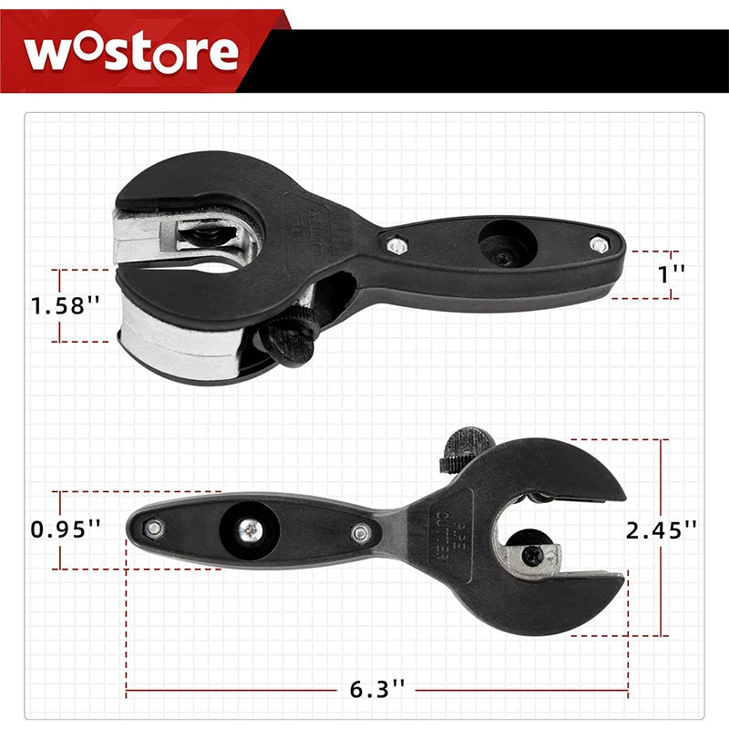3-teiliges Ratschen-Rohrschneider-Set
